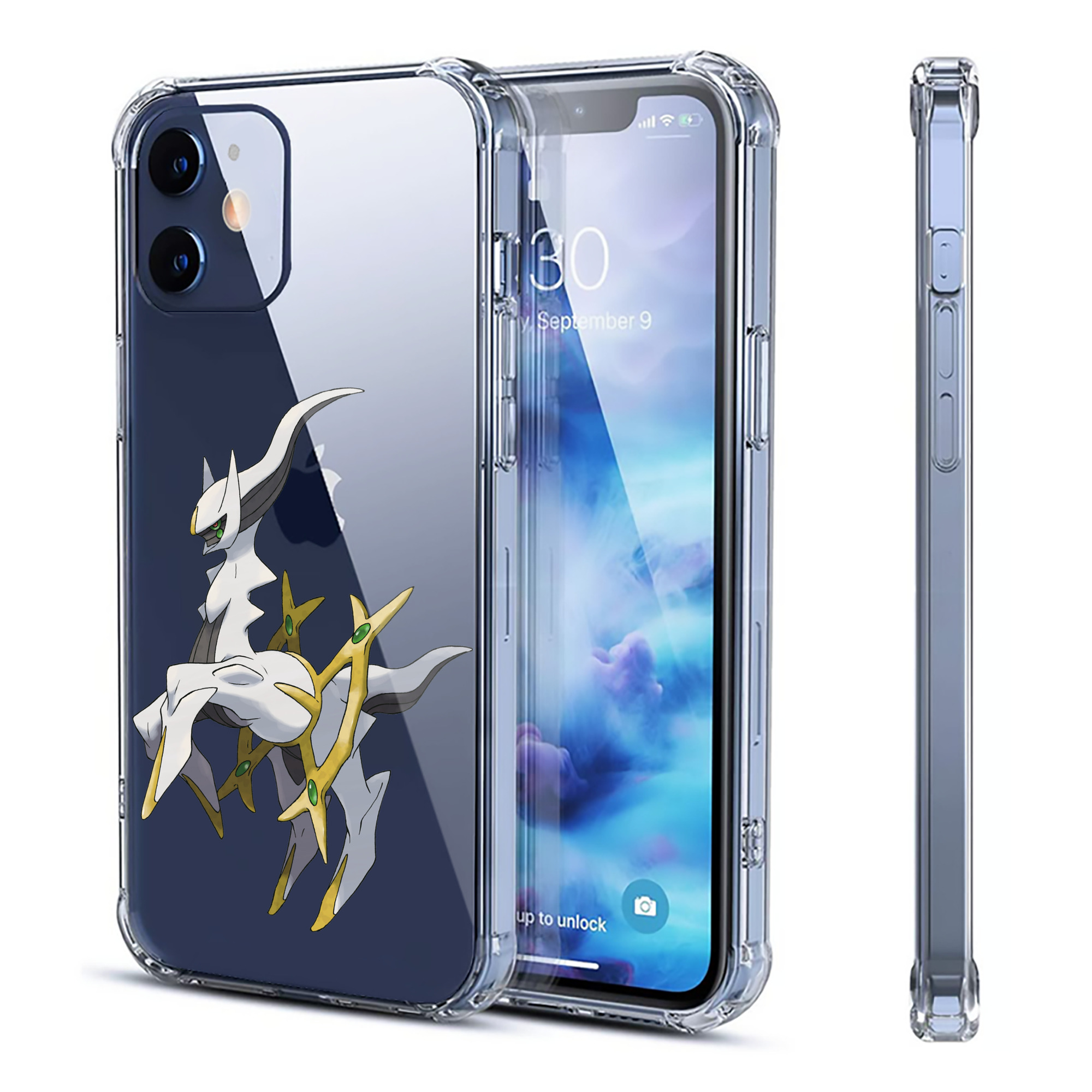（画像用） ポケットモンスター Pokémon 【iPhone 12シリーズ対応】透明スマホケース（クリアソフトケース）